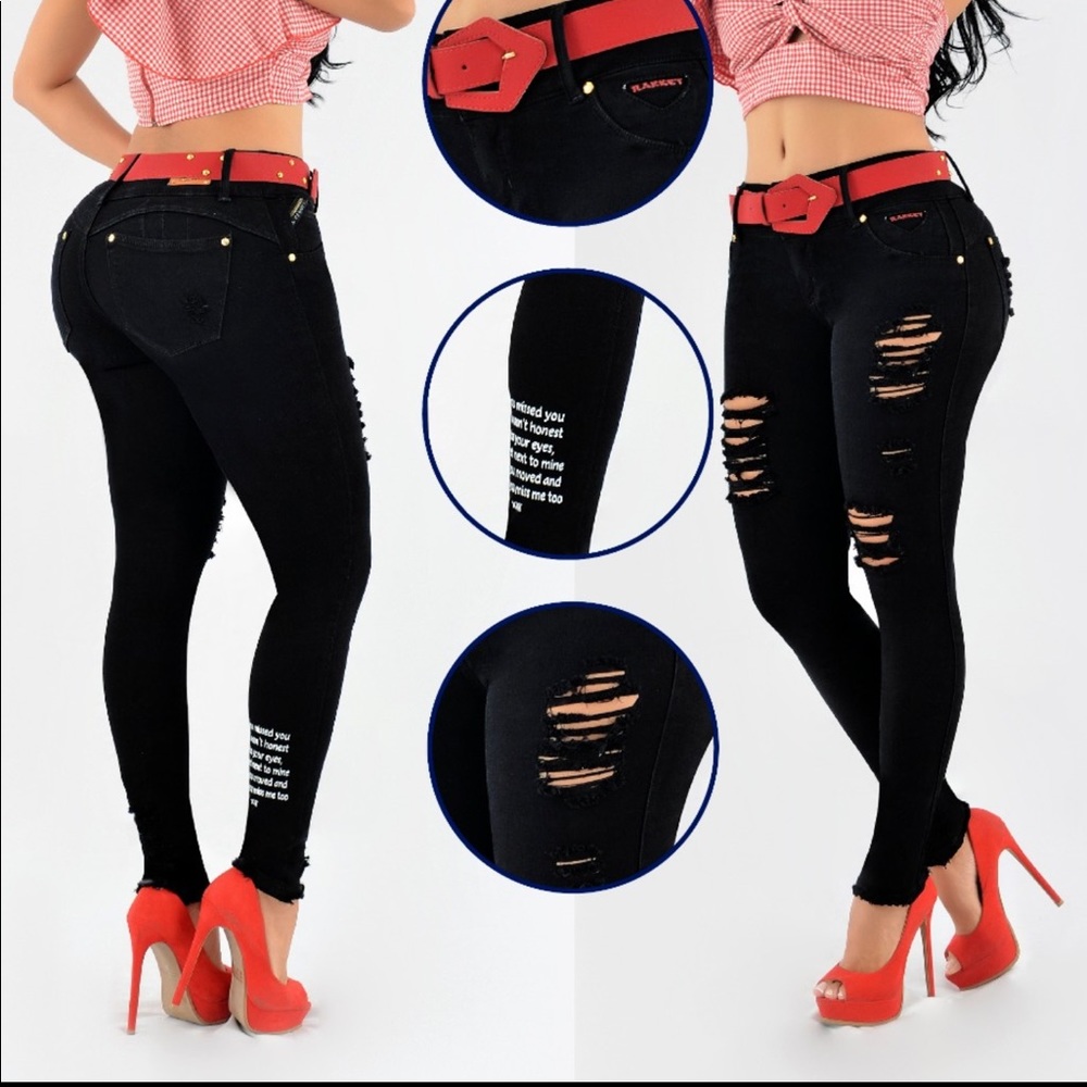 ❤️Women's Colombian 🇨🇴 Denim Butt Lifter Jea…